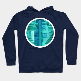 Futuristic Train Stop Hoodie